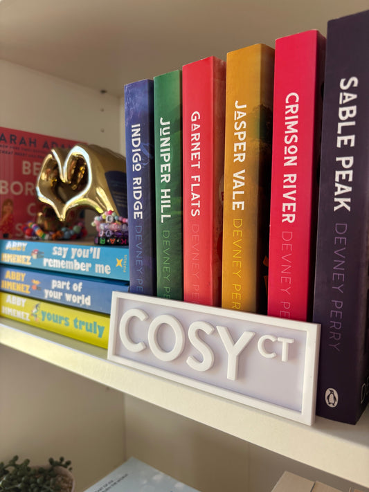 Bookish St Sign- Cosy