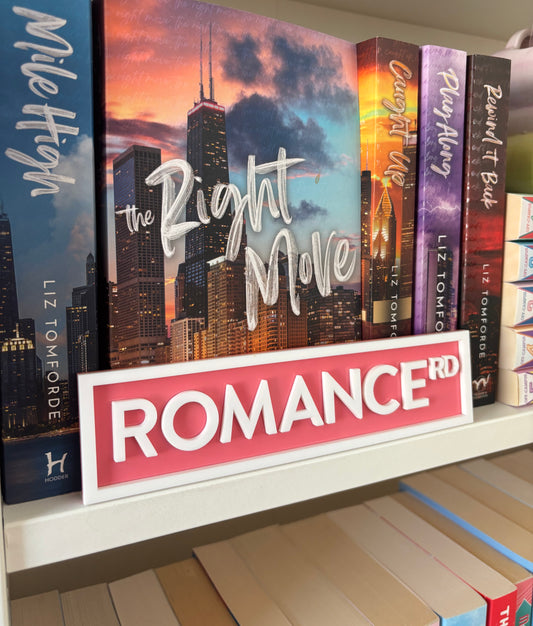 Bookish St Sign- Romance